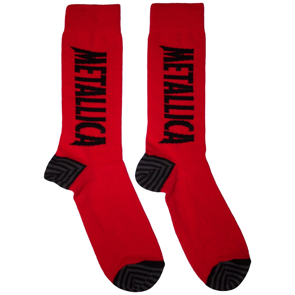 Metallica - Stressed Logo Enkelsokken - Rood